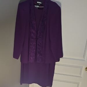 Elegant Purple Suit Set